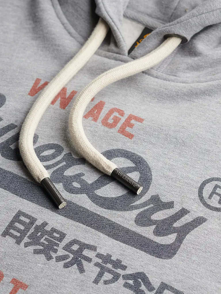 SUPERDRY | Kapuzensweater - Hoodie | Grau