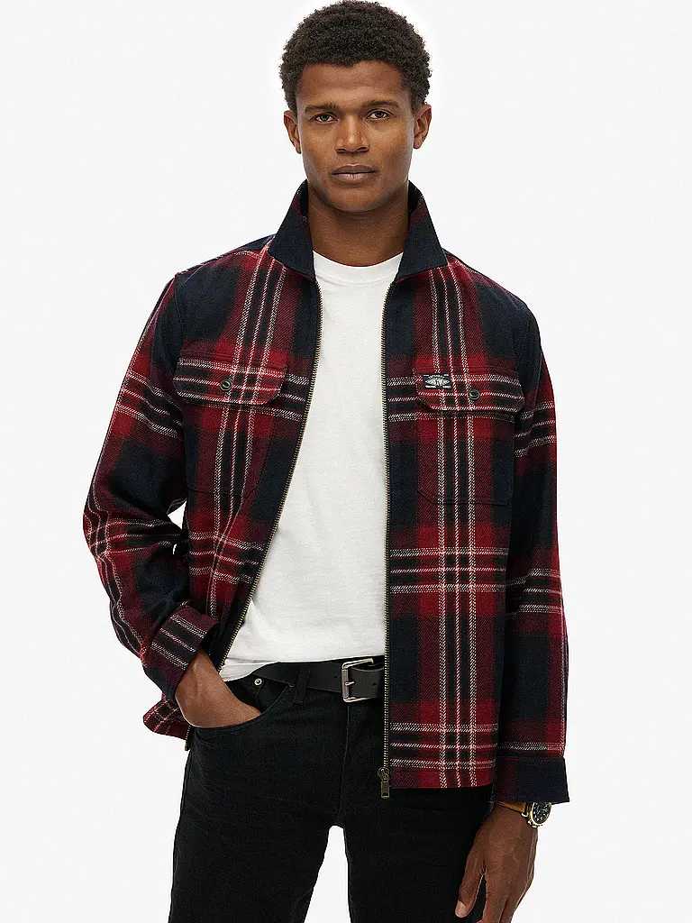 SUPERDRY | Overshirt  | Dunkelblau