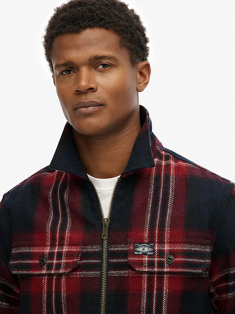SUPERDRY | Overshirt  | Dunkelblau
