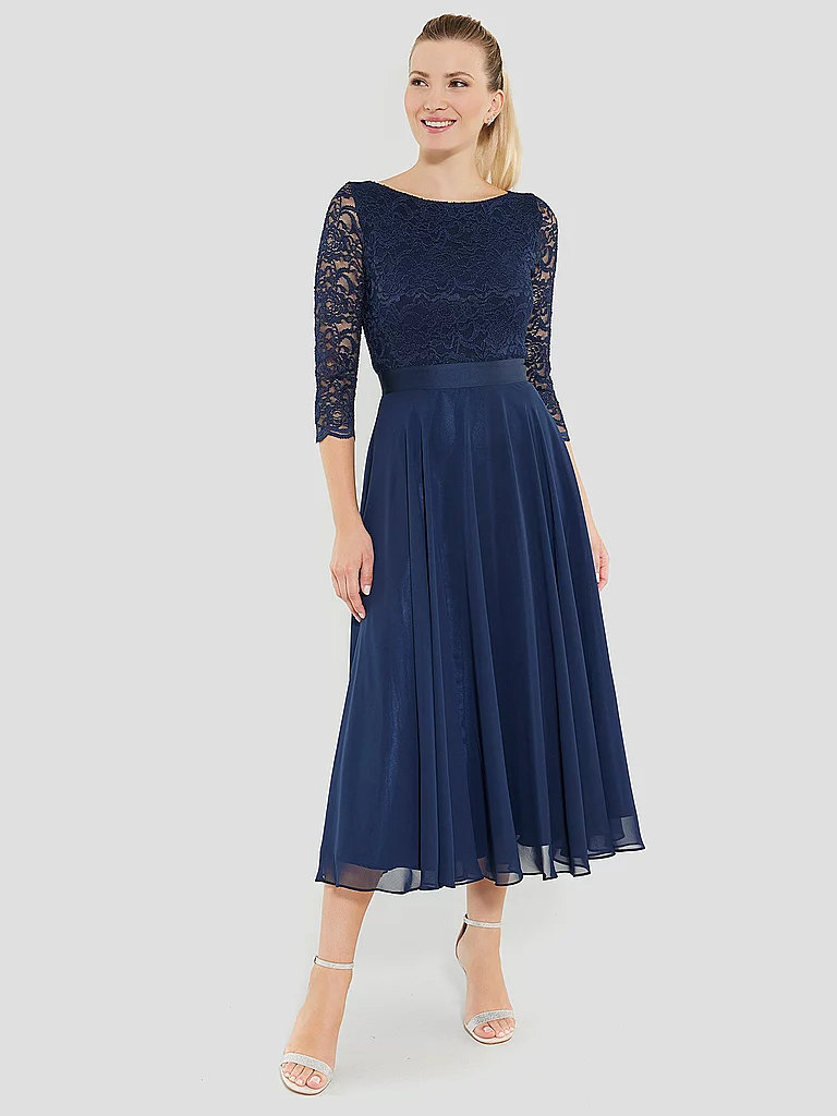 Swing Abendkleid Dunkelblau 36 4
