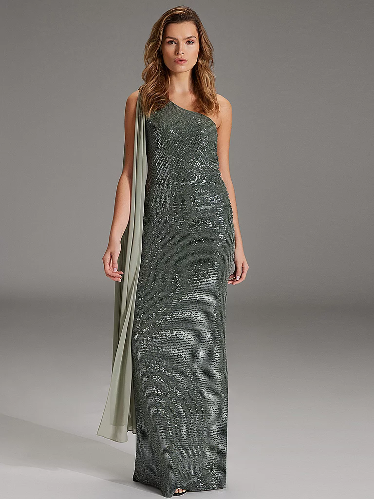 Swing Abendkleid Olive 44 2