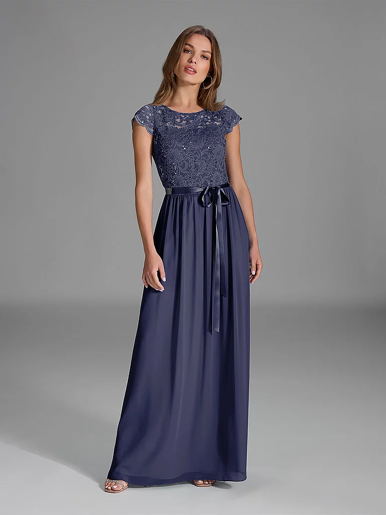 Swing Abendkleid Dunkelblau 36 2