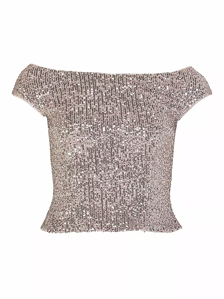 SWING | Pailletten Top | rosa