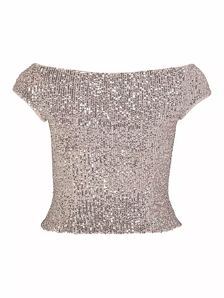 SWING | Pailletten Top | rosa