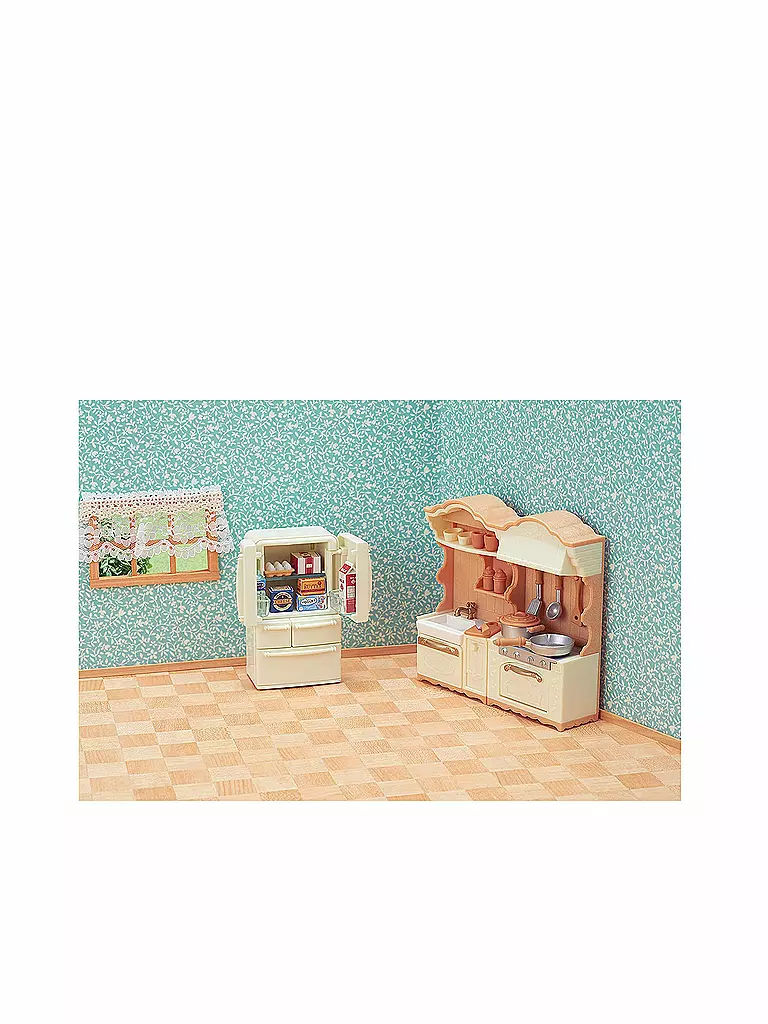 SYLVANIAN FAMILIES | Landhaus Küche mit Kühlschrank  | keine Farbe