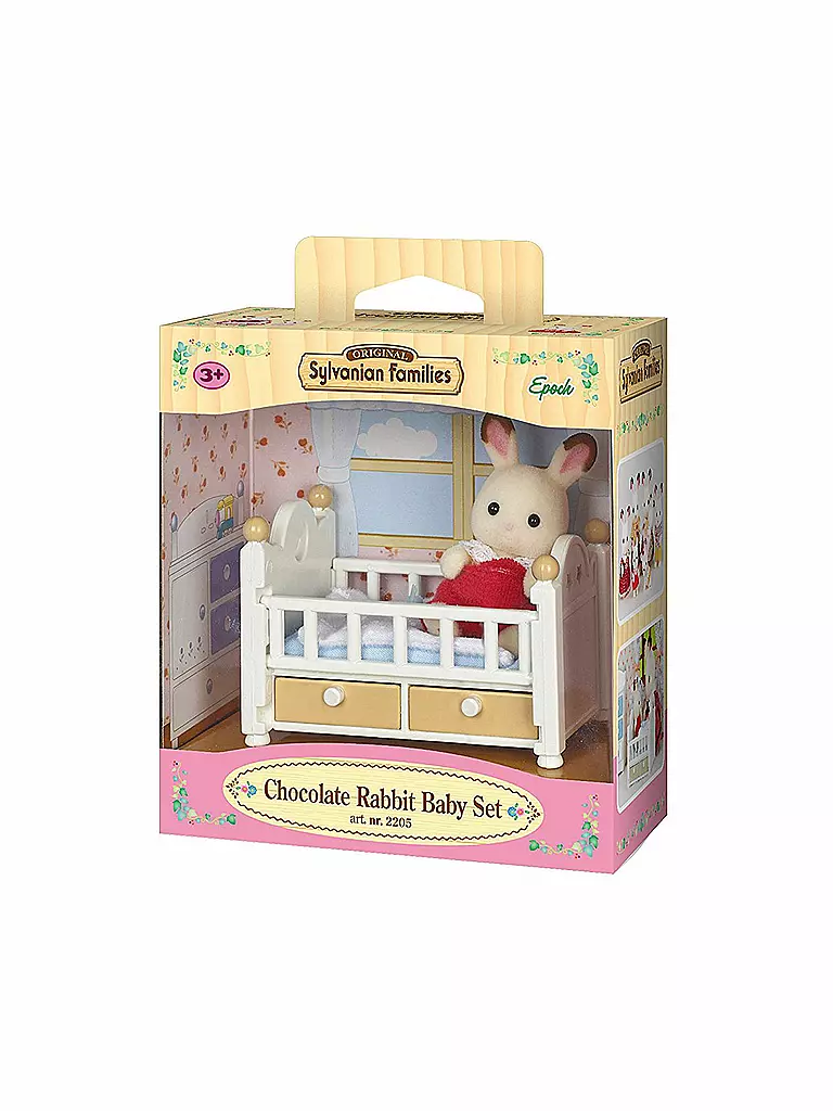 SYLVANIAN FAMILIES | Schokoladenhasen Baby und Bettchen  | keine Farbe