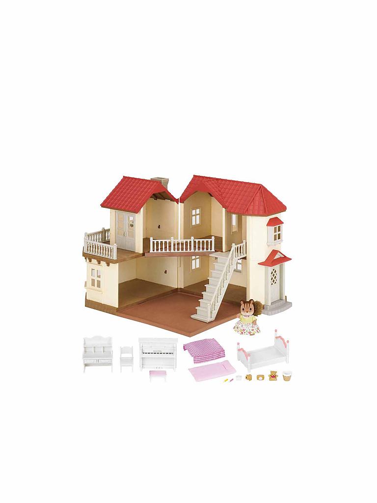 SYLVANIAN FAMILIES | Stadthaus mit Licht Figuren und Möbel 3646 | keine Farbe