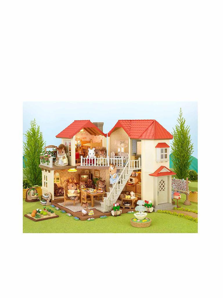SYLVANIAN FAMILIES | Stadthaus mit Licht Figuren und Möbel 3646 | keine Farbe