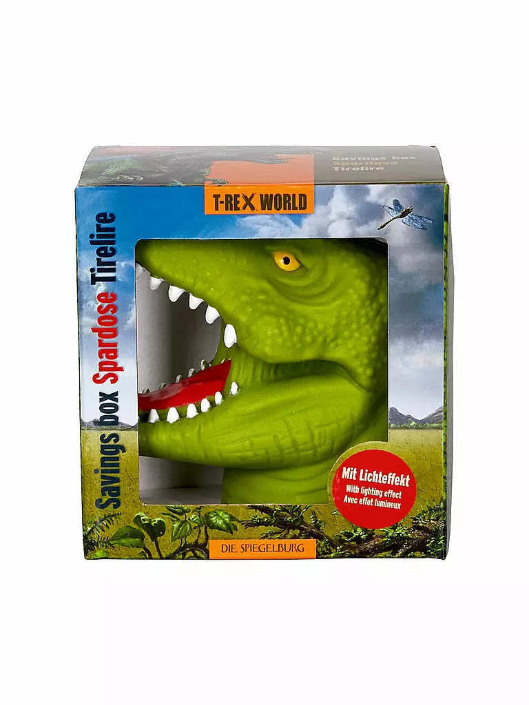 T-REX WORLD | Spardose mit Lichteffekt T-Rex World | keine Farbe