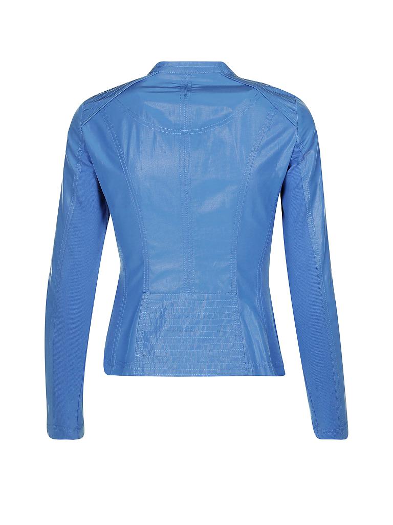 TAIFUN | Jacke in Lederoptik | blau