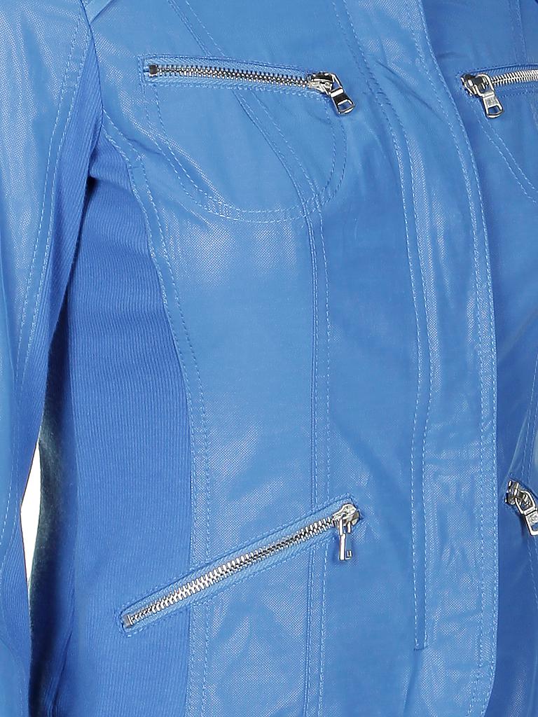 TAIFUN | Jacke in Lederoptik | blau