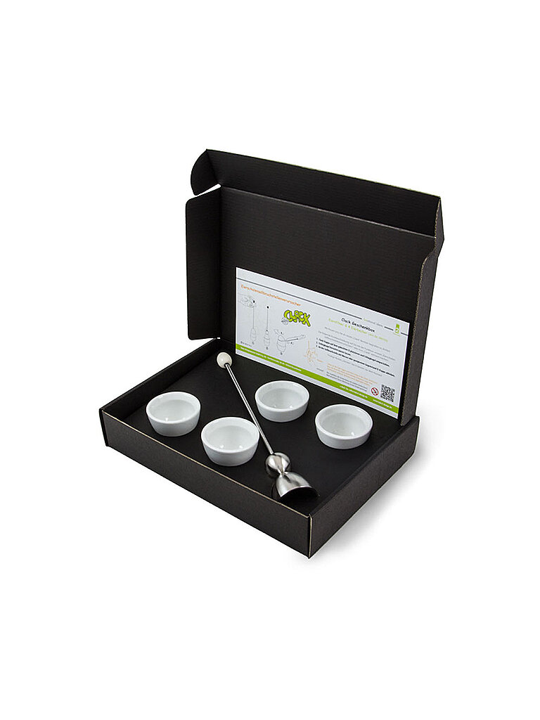 TAKE2 Eierschalensollbruchstellenverursacher - Ei Clack Geschenkbox weiss