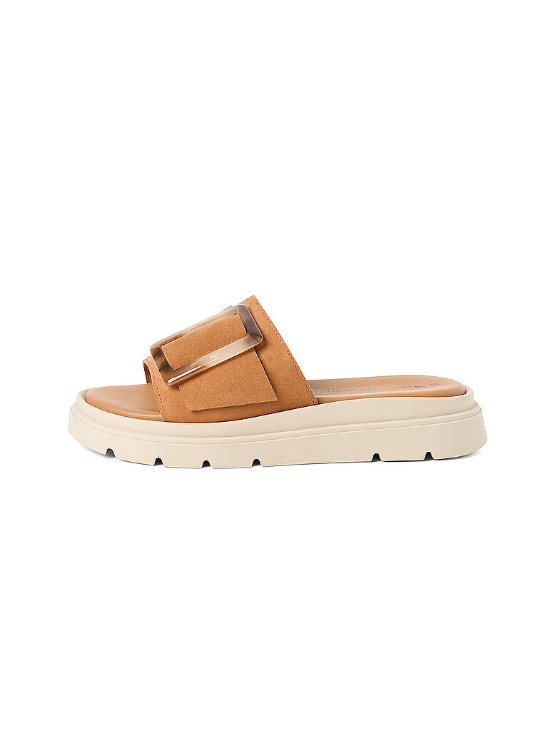 Pantoletten camel 40 damen