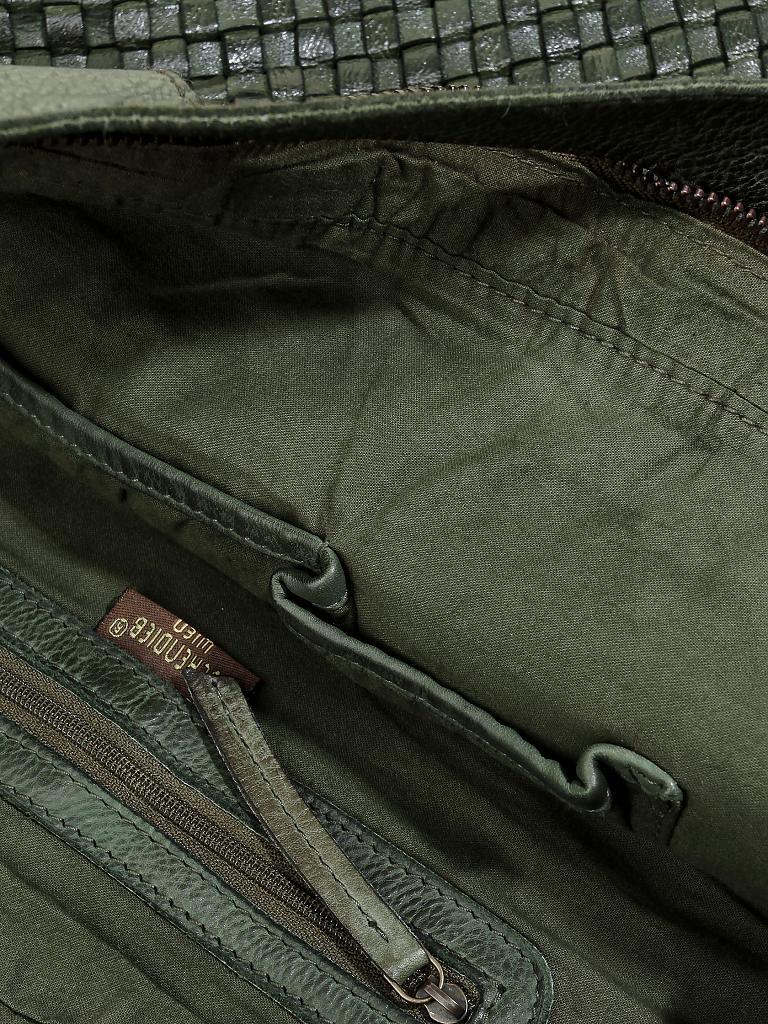 TASCHENDIEB | Ledertasche - Henkeltasche "Schillerplatz" | grün