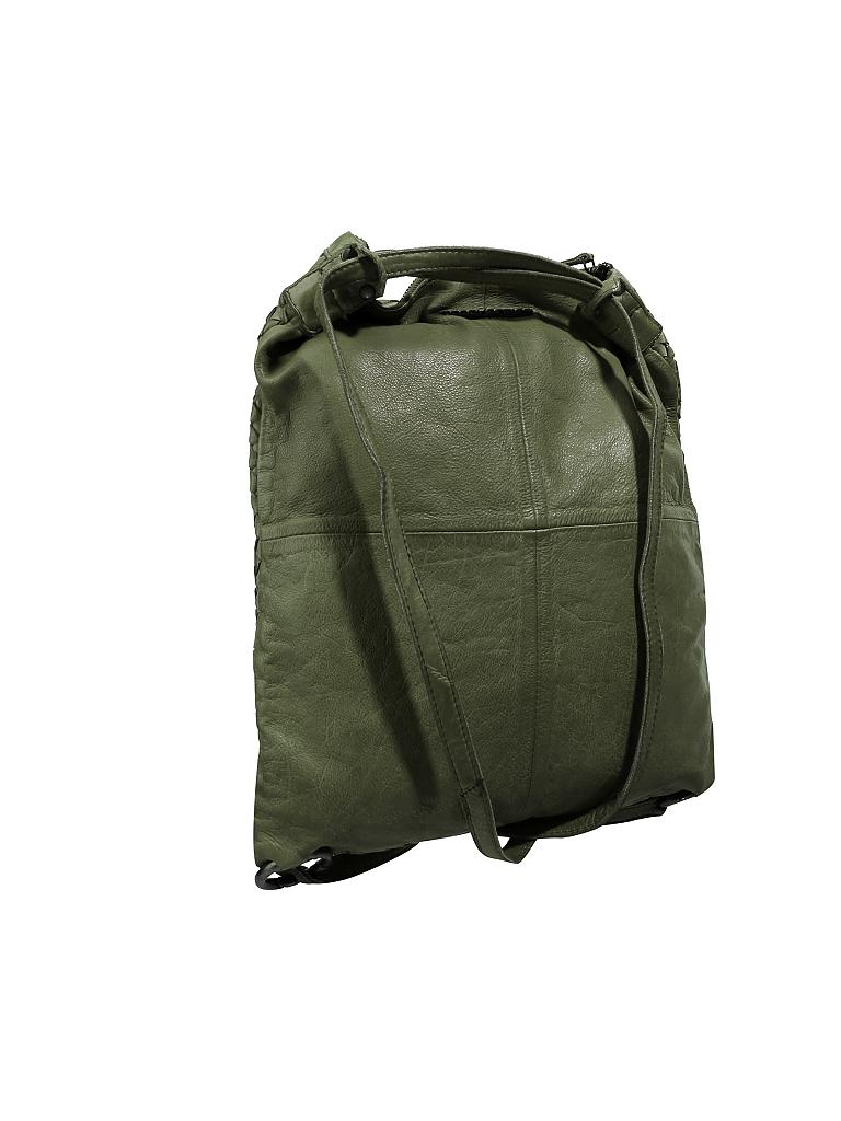TASCHENDIEB | Ledertasche - Henkeltasche "Schillerplatz" | olive