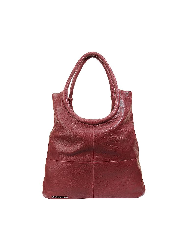 TASCHENDIEB | Ledertasche - Shopper "Burgring" | rot