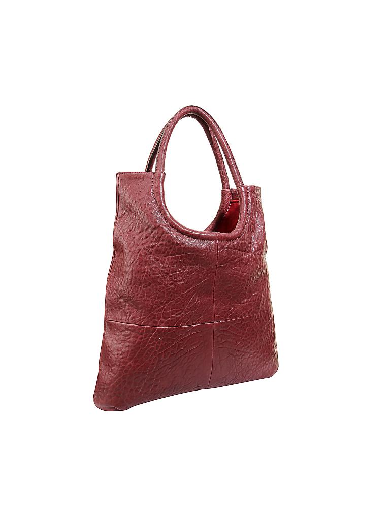 TASCHENDIEB | Ledertasche - Shopper "Burgring" | rot