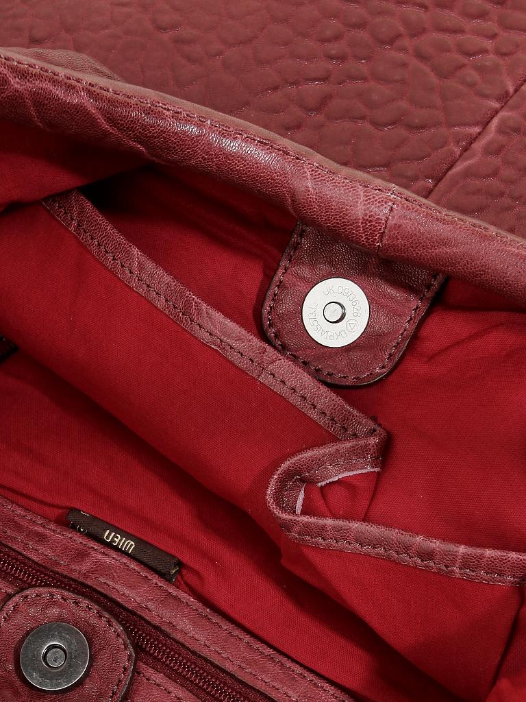 TASCHENDIEB | Ledertasche - Shopper "Burgring" | rot