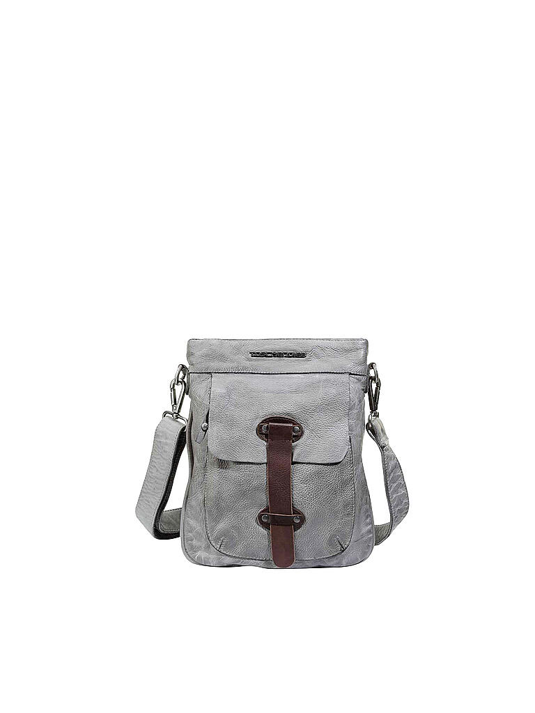 TASCHENDIEB | Ledertasche - Umhängetasche " Kohlmarkt2 " | grau