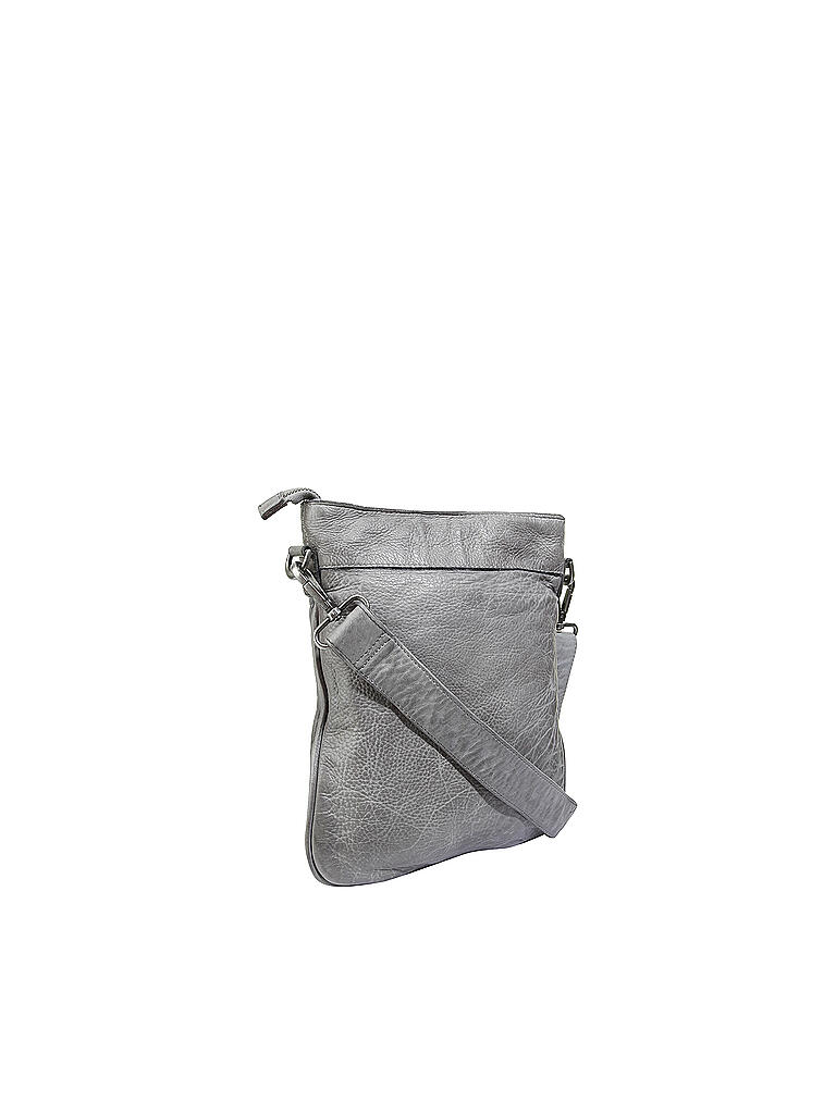 TASCHENDIEB | Ledertasche - Umhängetasche " Kohlmarkt2 " | grau