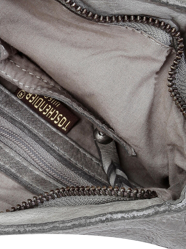 TASCHENDIEB | Ledertasche - Umhängetasche " Kohlmarkt2 " | grau