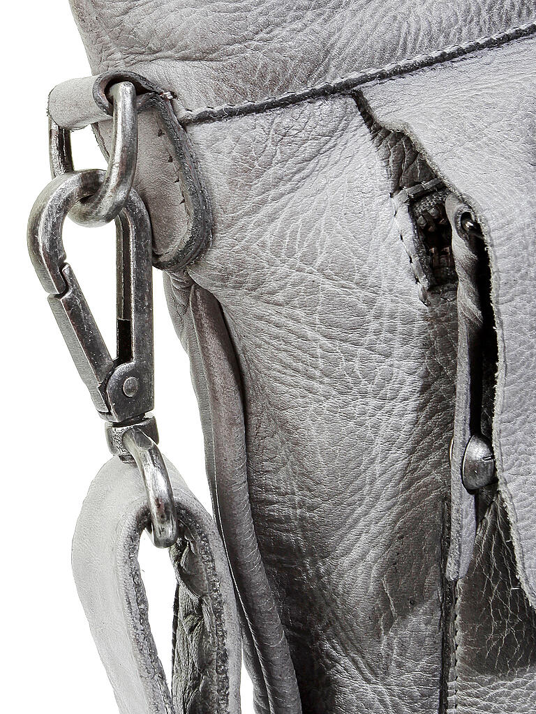 TASCHENDIEB | Ledertasche - Umhängetasche " Kohlmarkt2 " | grau