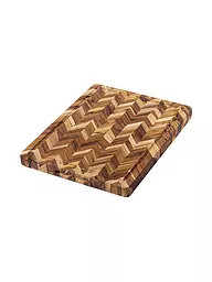 TEAKHAUS | Schneidebrett Herringbone extra Dick 41x30,5cm Teakholz | braun