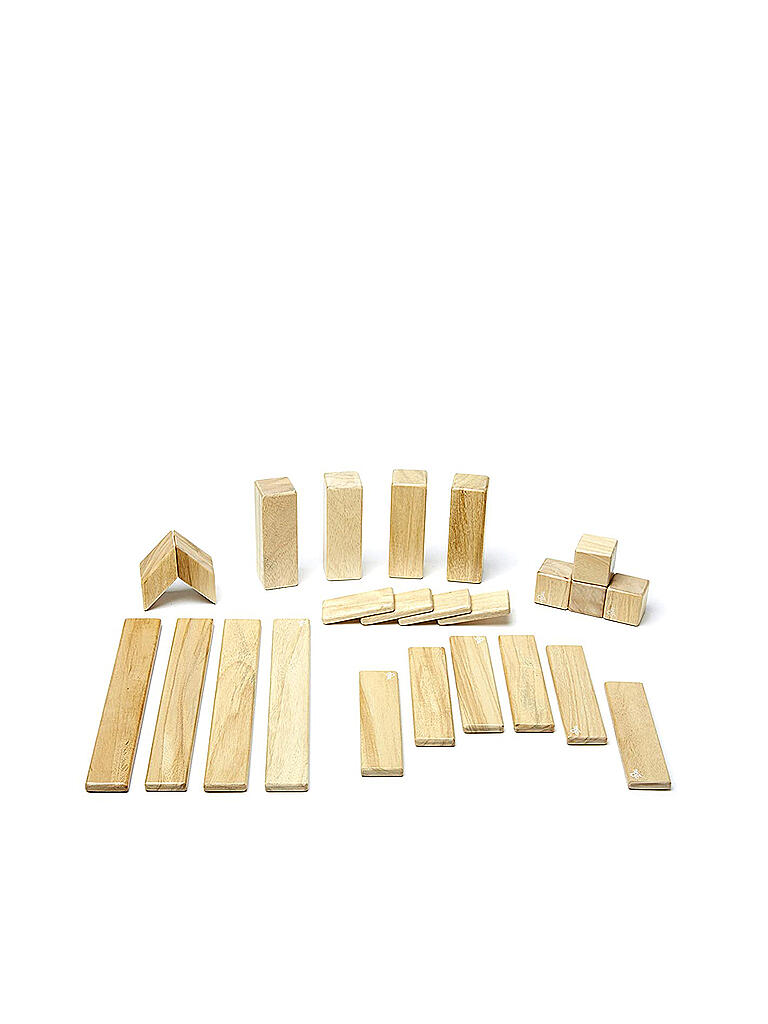 TEGU | Magnetisches Holzset Natur 24 Teile | keine Farbe
