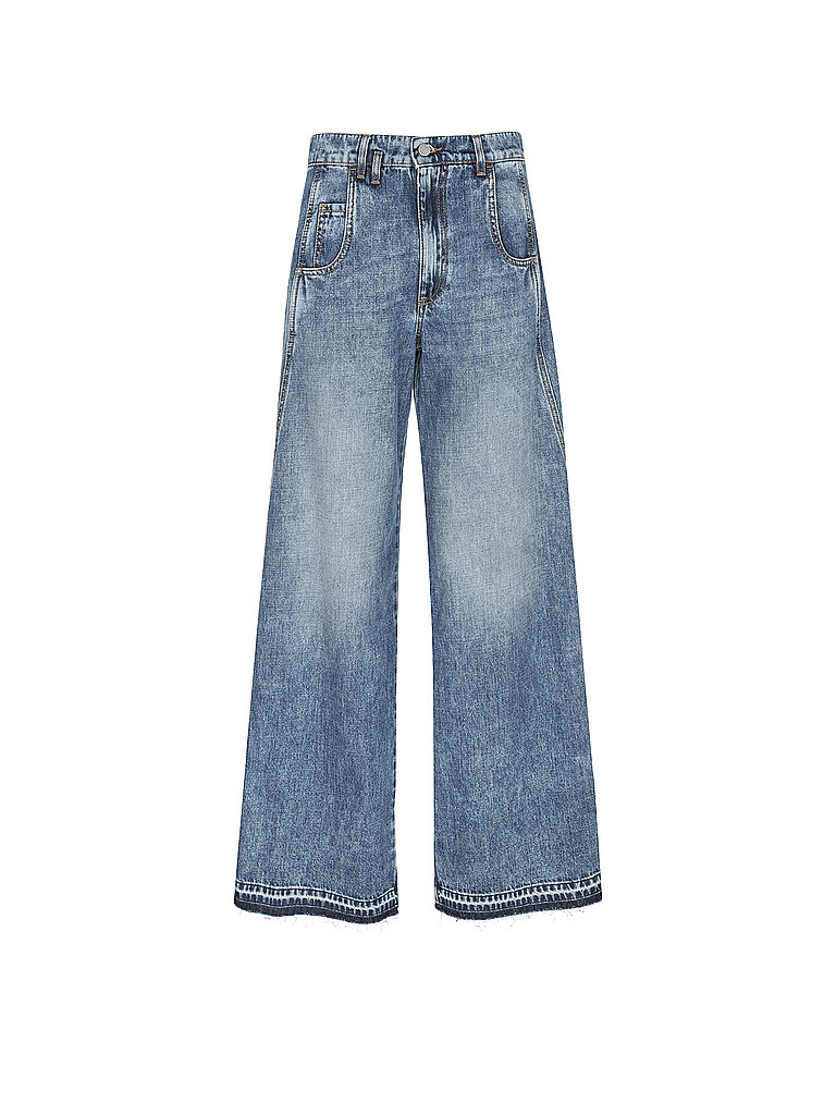 Jeans Wide Leg TABACCO blau L damen