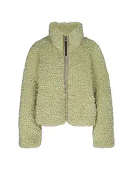 TELA | Jacke in Felloptik | Hellgrün