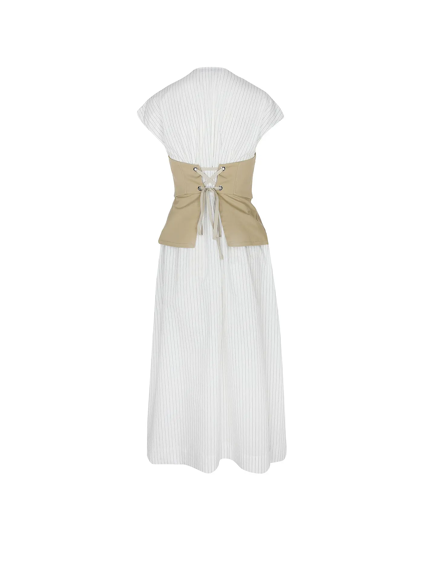 TELA | Midikleid ARDESIA | beige