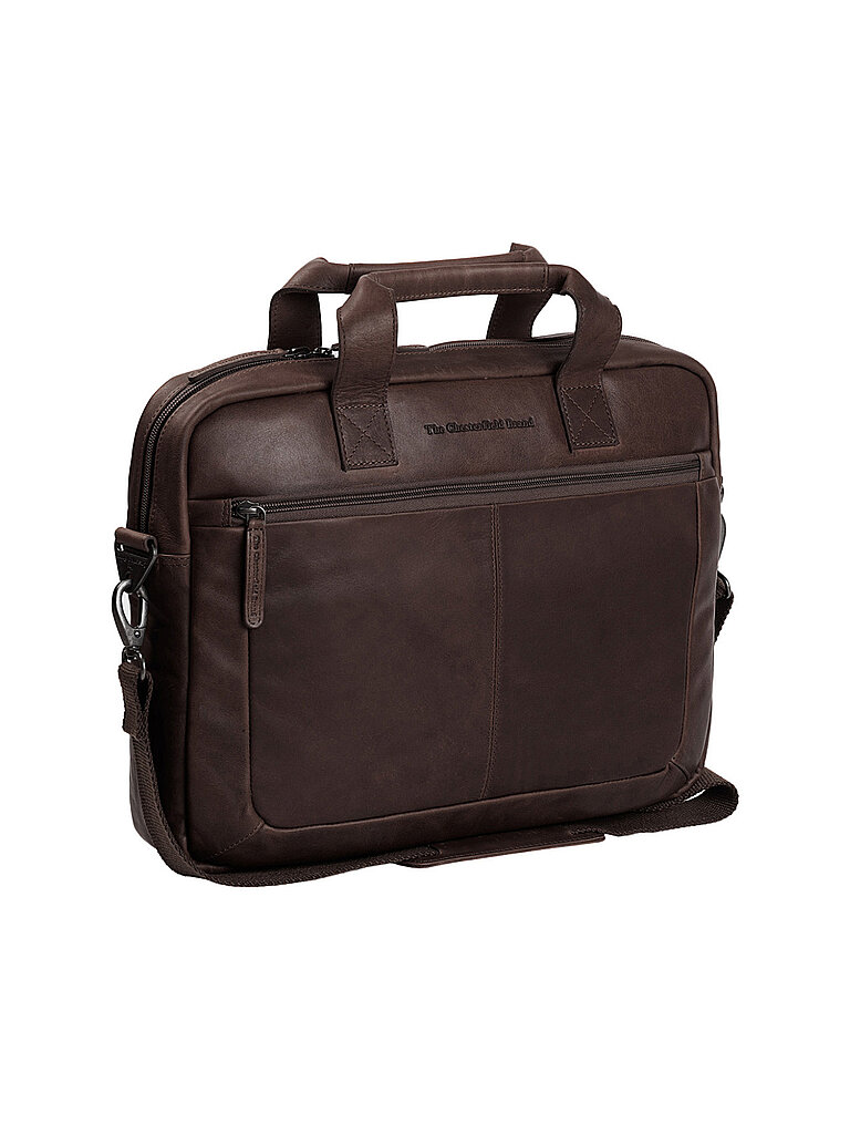 THE CHESTERFIELD BRAND Ledertasche - Laptoptasche CALVI braun