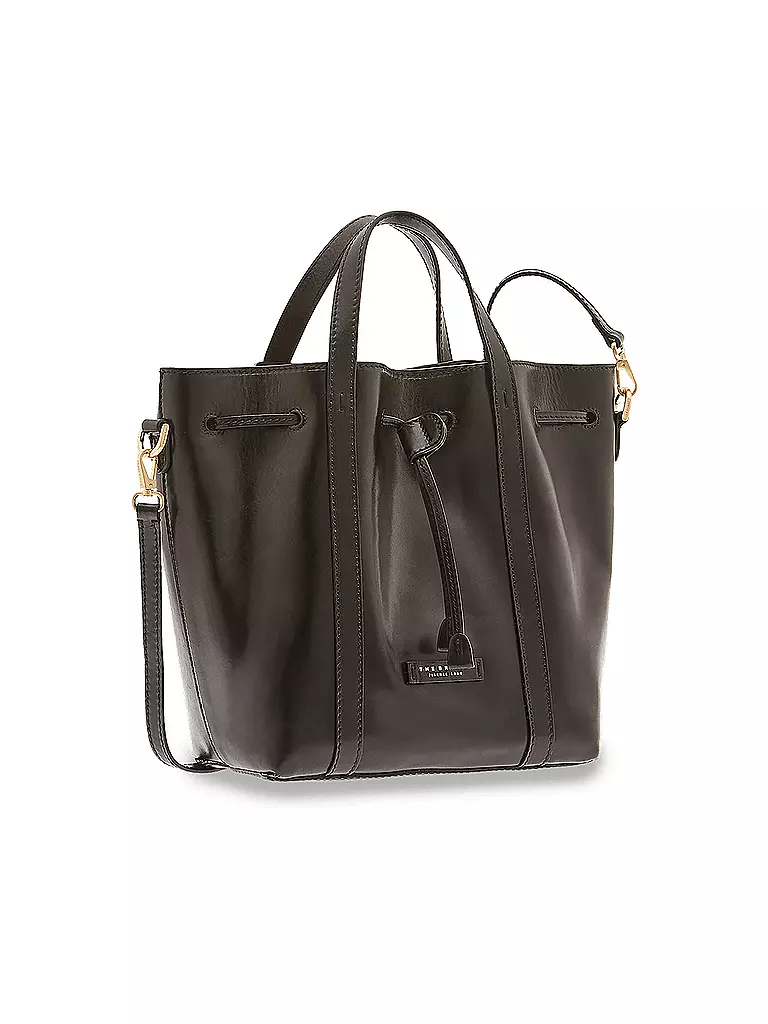 THE BRIDGE | Ledertasche - Bucket Bag Vittoria  | schwarz