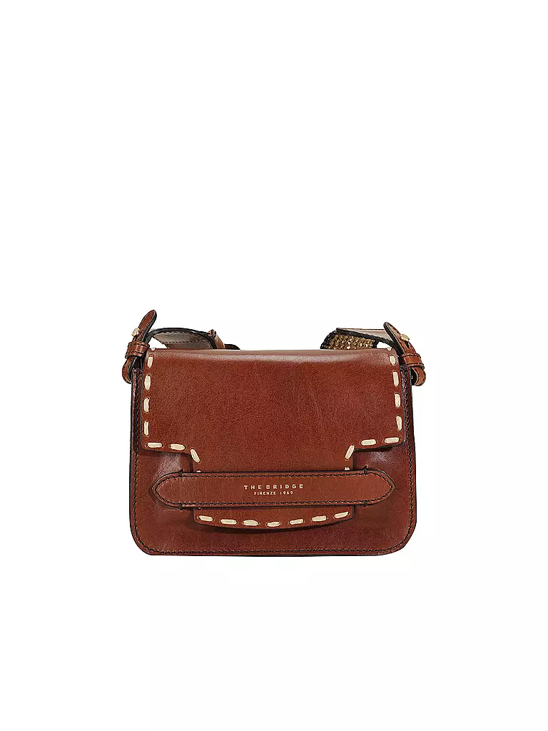 THE BRIDGE | Ledertasche - Mini Bag LUCREZIA WOW  | braun