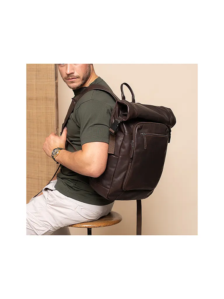 THE CHESTERFIELD BRAND | Laptop Rucksack REMO 16 Zoll | Braun