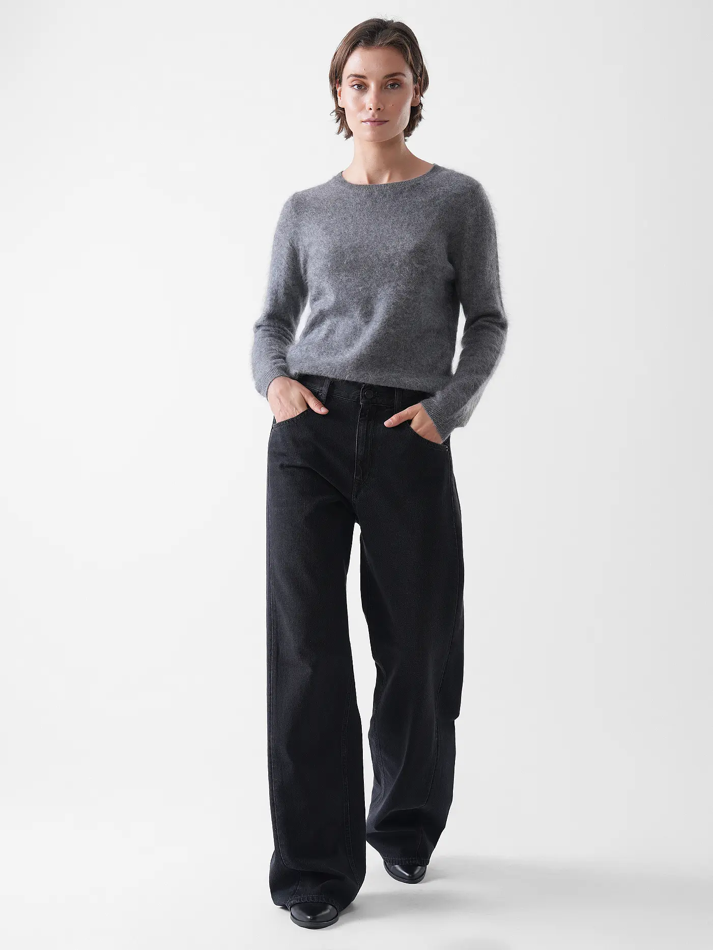 THE MERCER N.Y. | Kaschmirpullover  | hellgrau