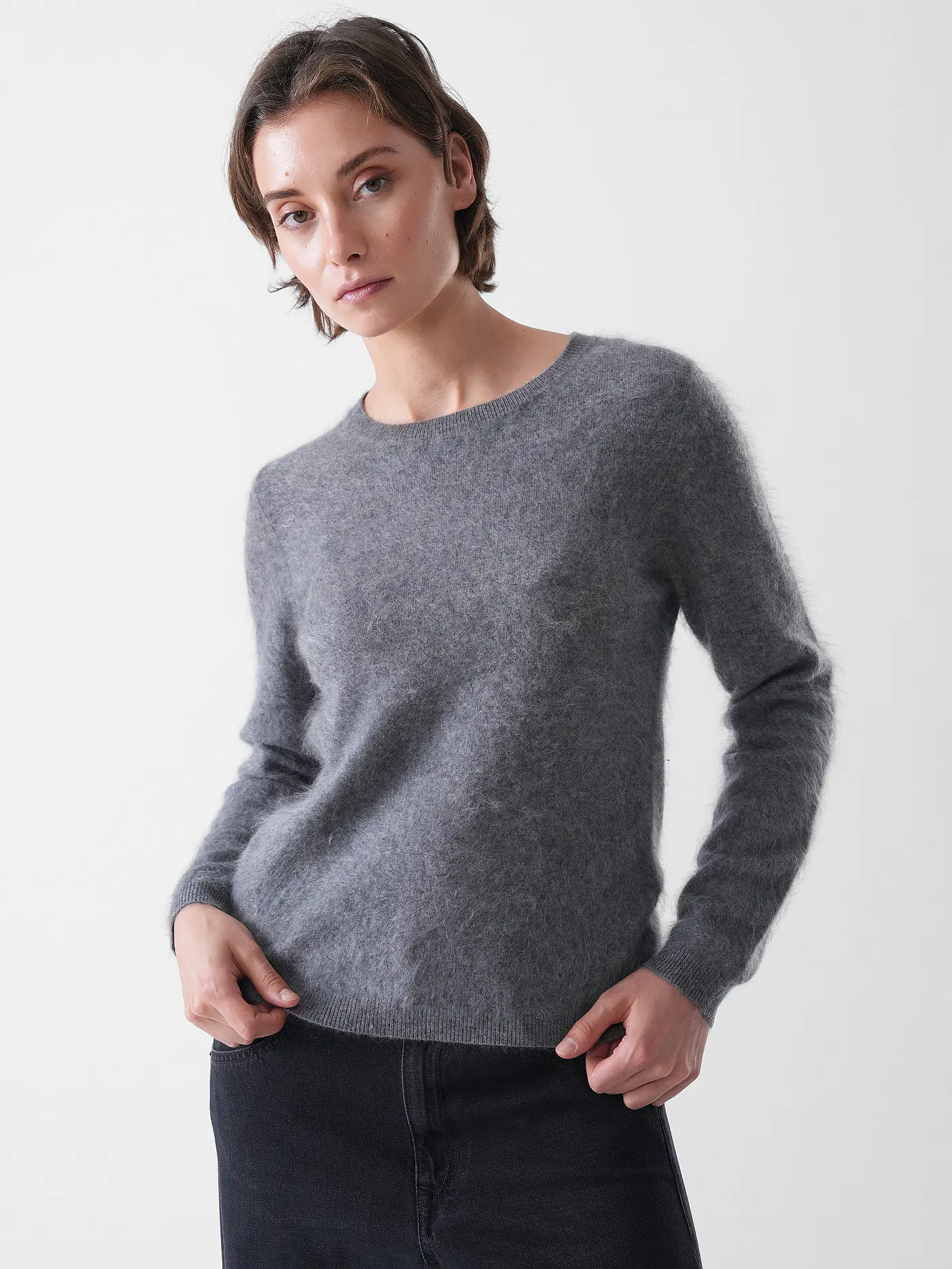 THE MERCER N.Y. | Kaschmirpullover  | hellgrau