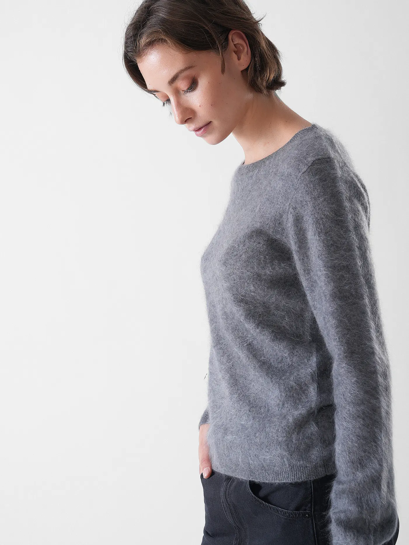 THE MERCER N.Y. | Kaschmirpullover  | hellgrau