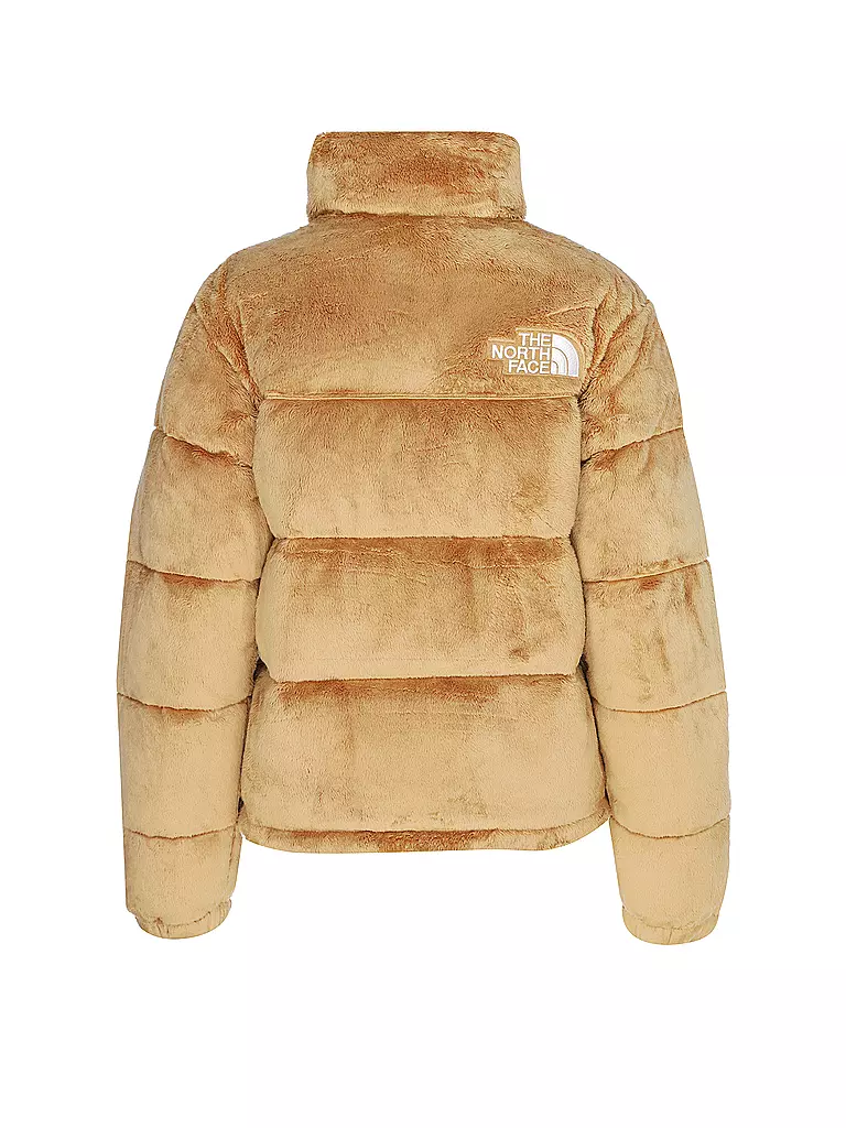 THE NORTH FACE | Daunensteppjacke in Felloptik NUPTSE | camel