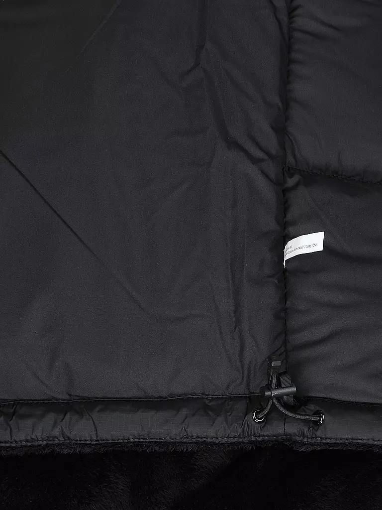 THE NORTH FACE | Daunensteppjacke in Felloptik NUPTSE | schwarz