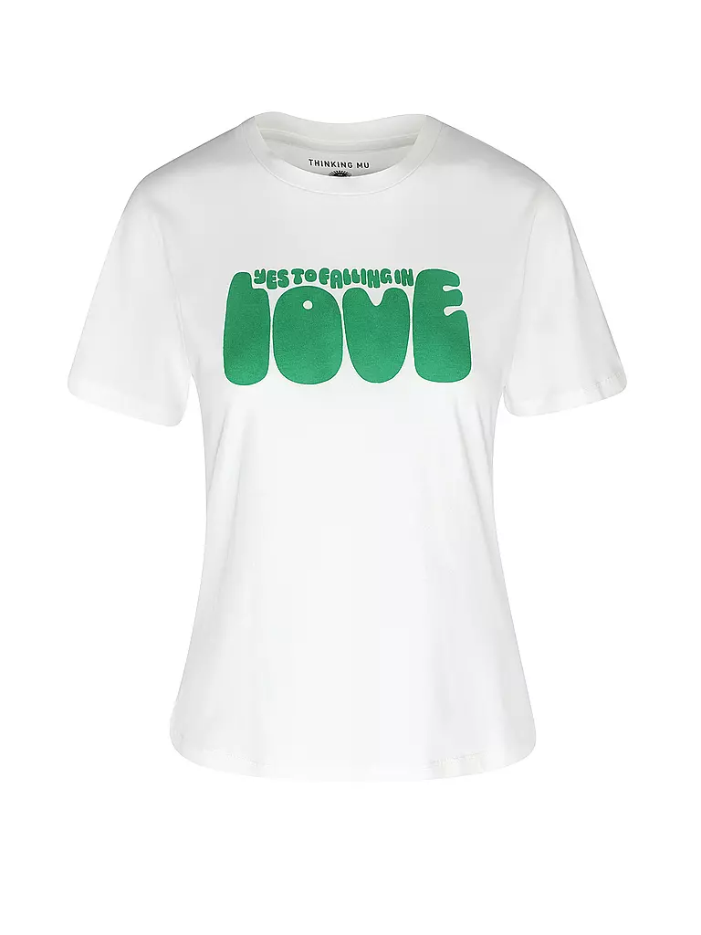 THINKING MU | T-Shirt JUNO YES LOVE | weiss