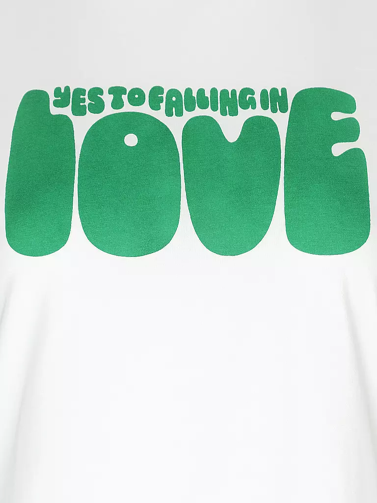 THINKING MU | T-Shirt JUNO YES LOVE | weiss