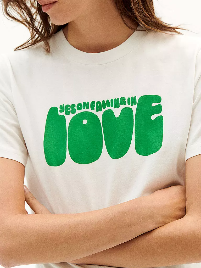 THINKING MU | T-Shirt JUNO YES LOVE | weiss