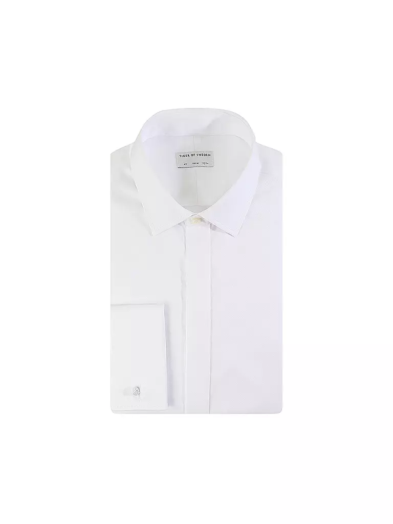 TIGER OF SWEDEN | Hemd Slim Fit Essen | weiss