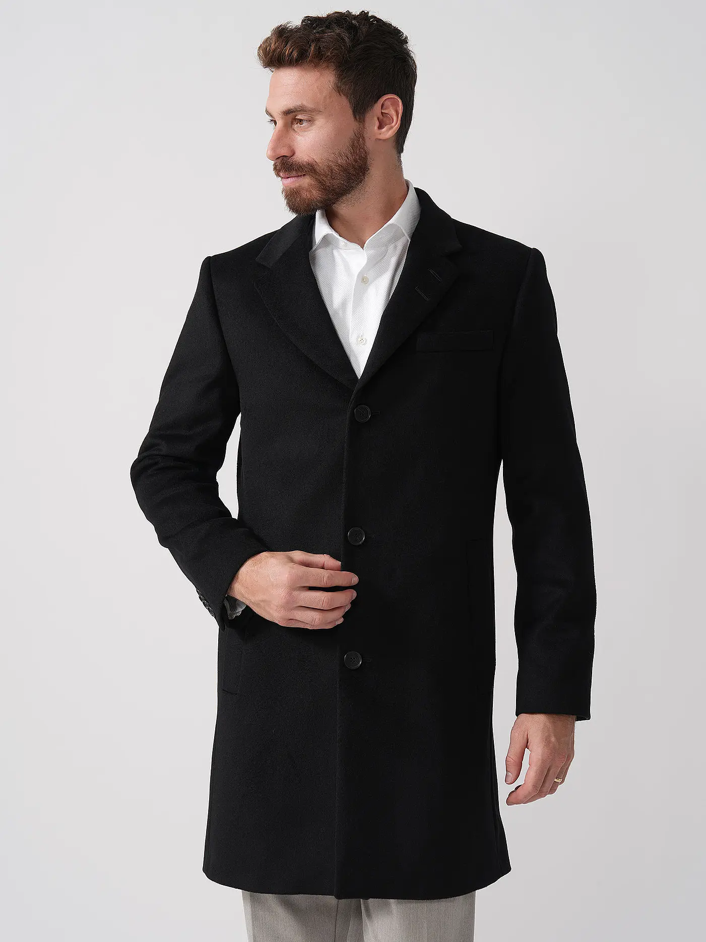 TIGER OF SWEDEN | Wollmantel FINNAN | schwarz