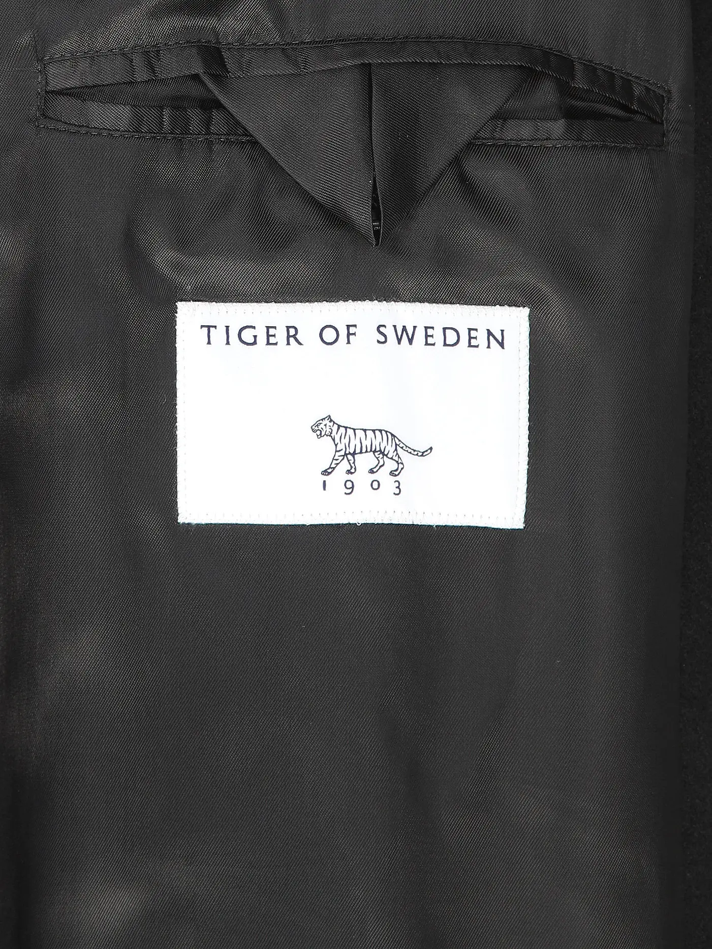 TIGER OF SWEDEN | Wollmantel FINNAN | schwarz