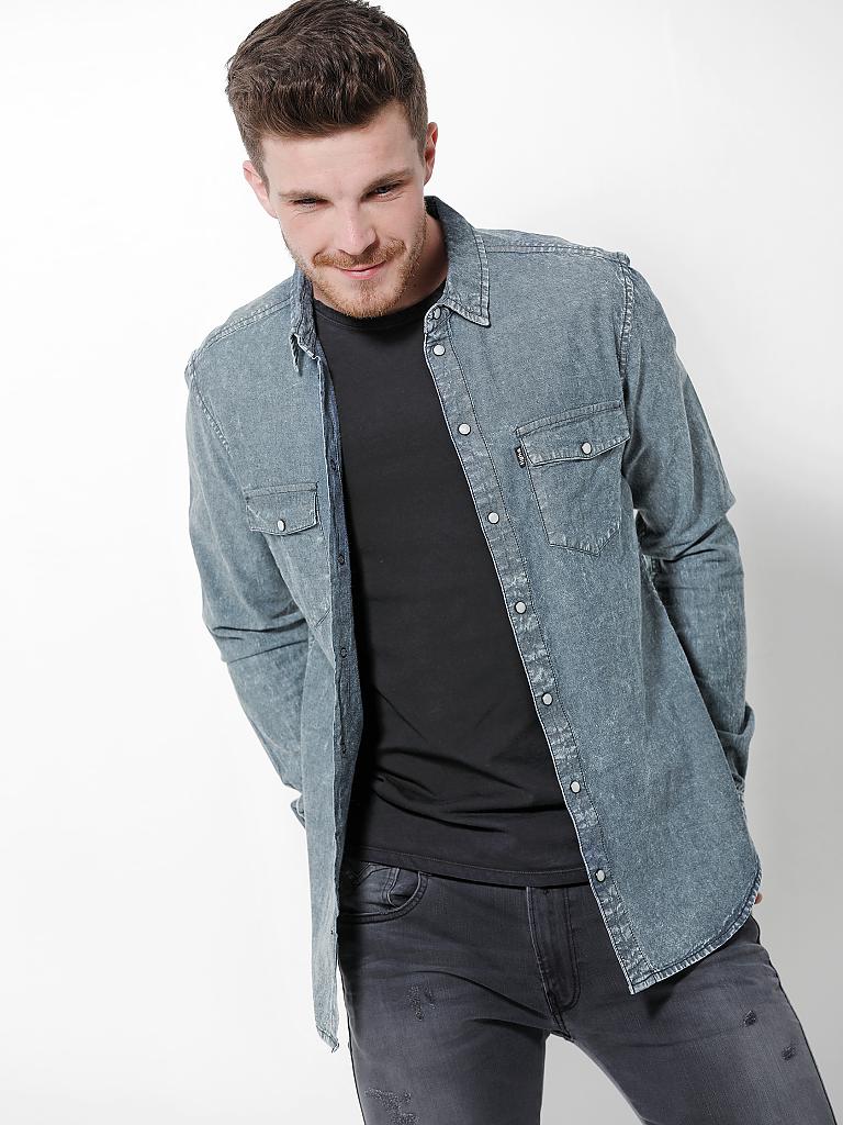 TIGHA | Jeanshemd "Paule" | blau