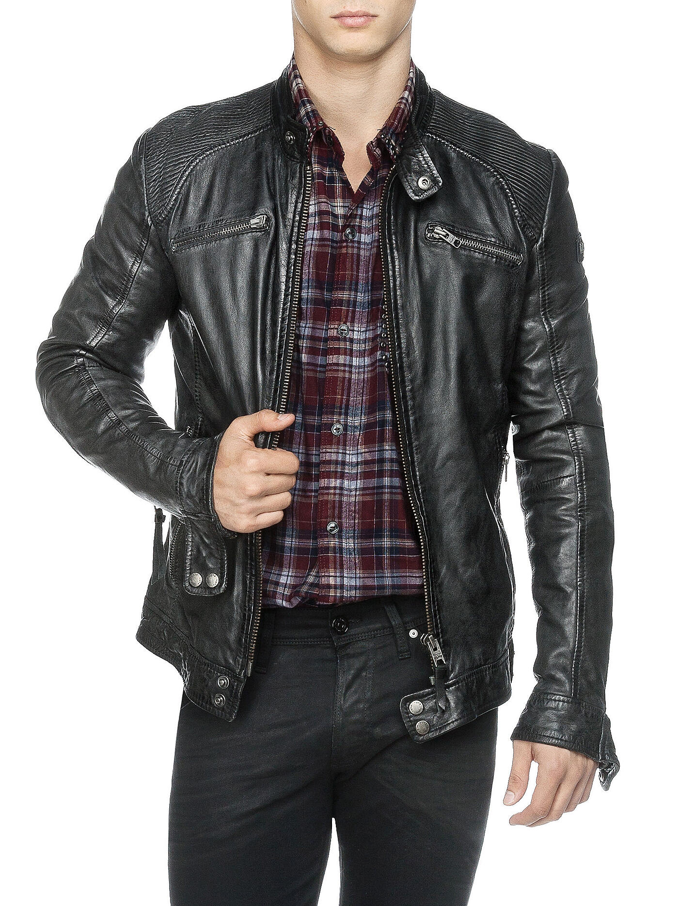 TIGHA | Lederjacke "Tilo" | schwarz