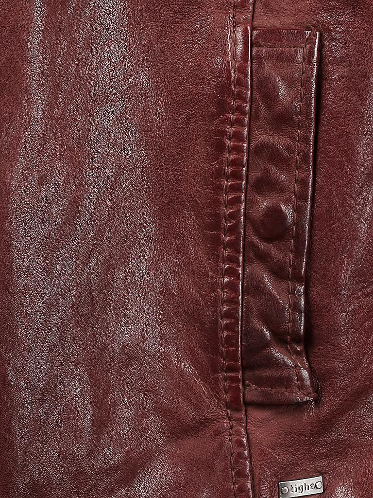 TIGHA | Lederjacke "Dex" | rot