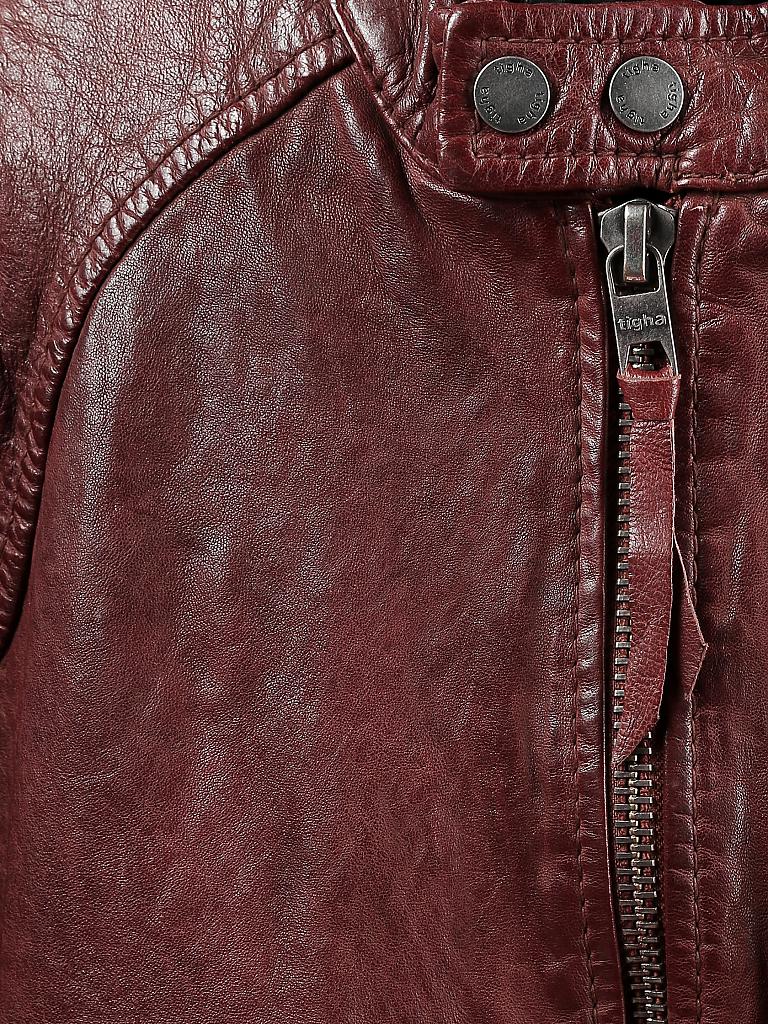 TIGHA | Lederjacke "Dex" | rot